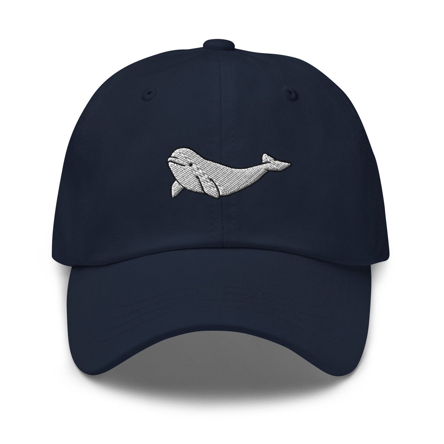 Beluga Whale Embroidered Dad Hat - Unisex Adjustable Baseball Cap Gift for Beluga Whale Lovers image 1