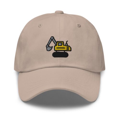 Bulldozer Dad Hat - Excavator Construction Worker Unisex Embroidered Cap image 1