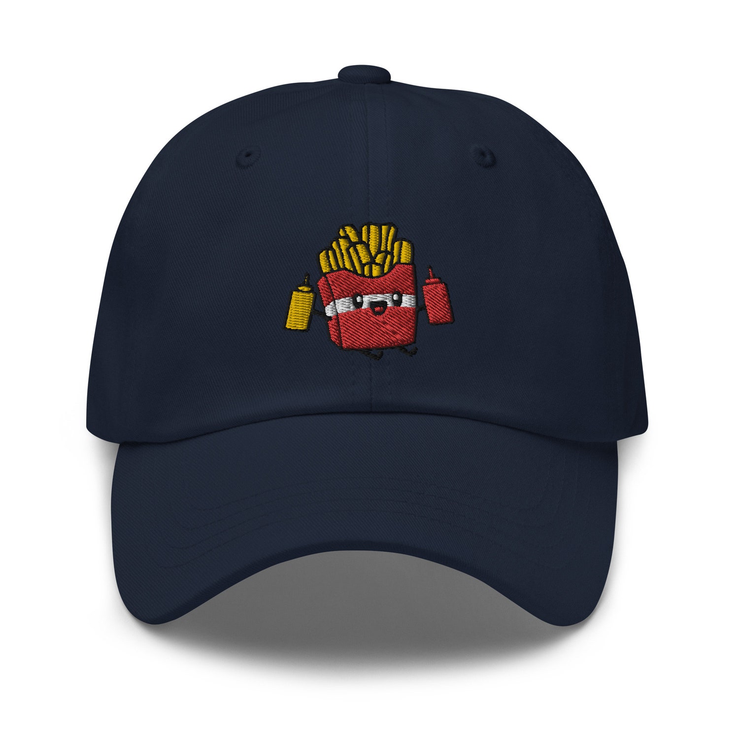 Cute French Fries Embroidered Dad Hat image 1