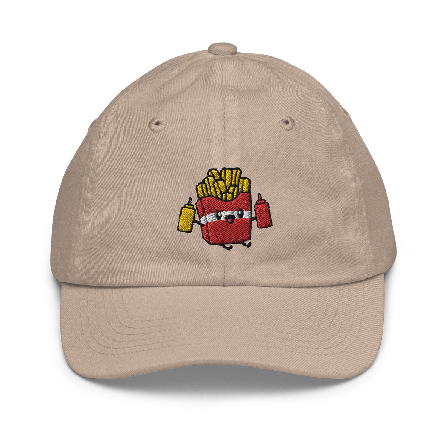 Cute French Fries Embroidered Youth Baseball Cap image 5