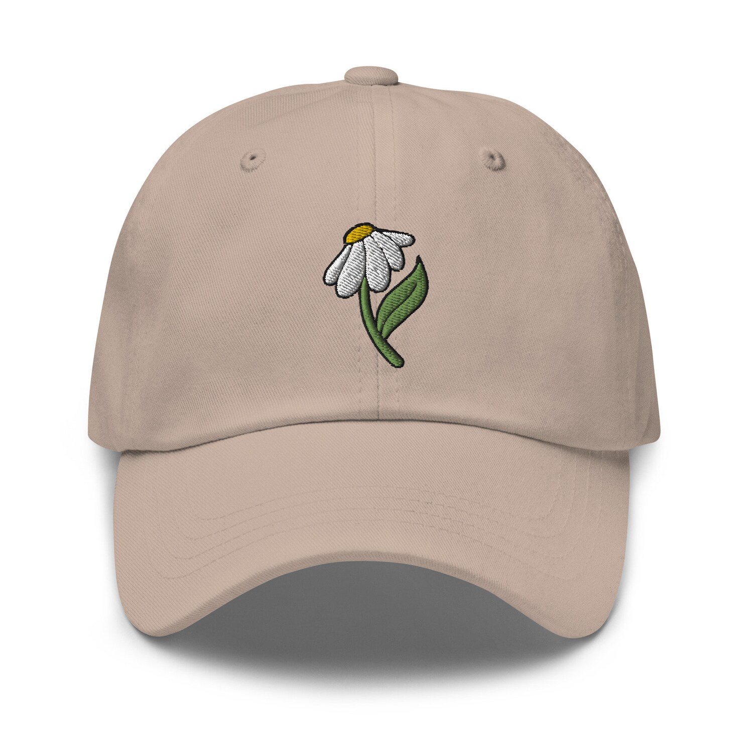 Daisy Embroidered Dad Hat - Unisex Adjustable Baseball Cap for Flower Lovers Gift image 4