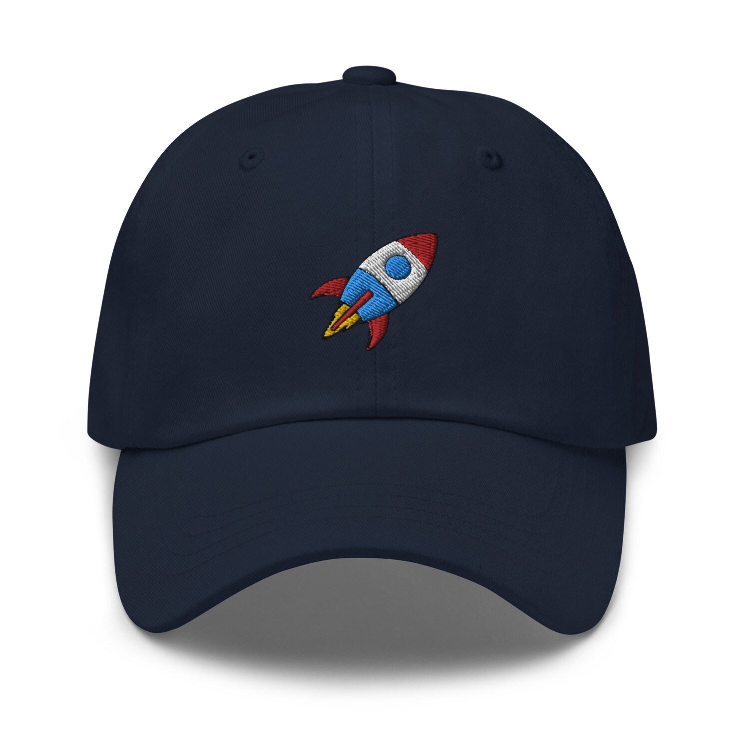 Rocket Embroidered Dad Hat - Funny Gifts Unisex Adjustable Baseball Cap image 2