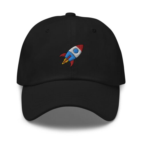 Rocket Embroidered Dad Hat - Funny Gifts Unisex Adjustable Baseball Cap image 0