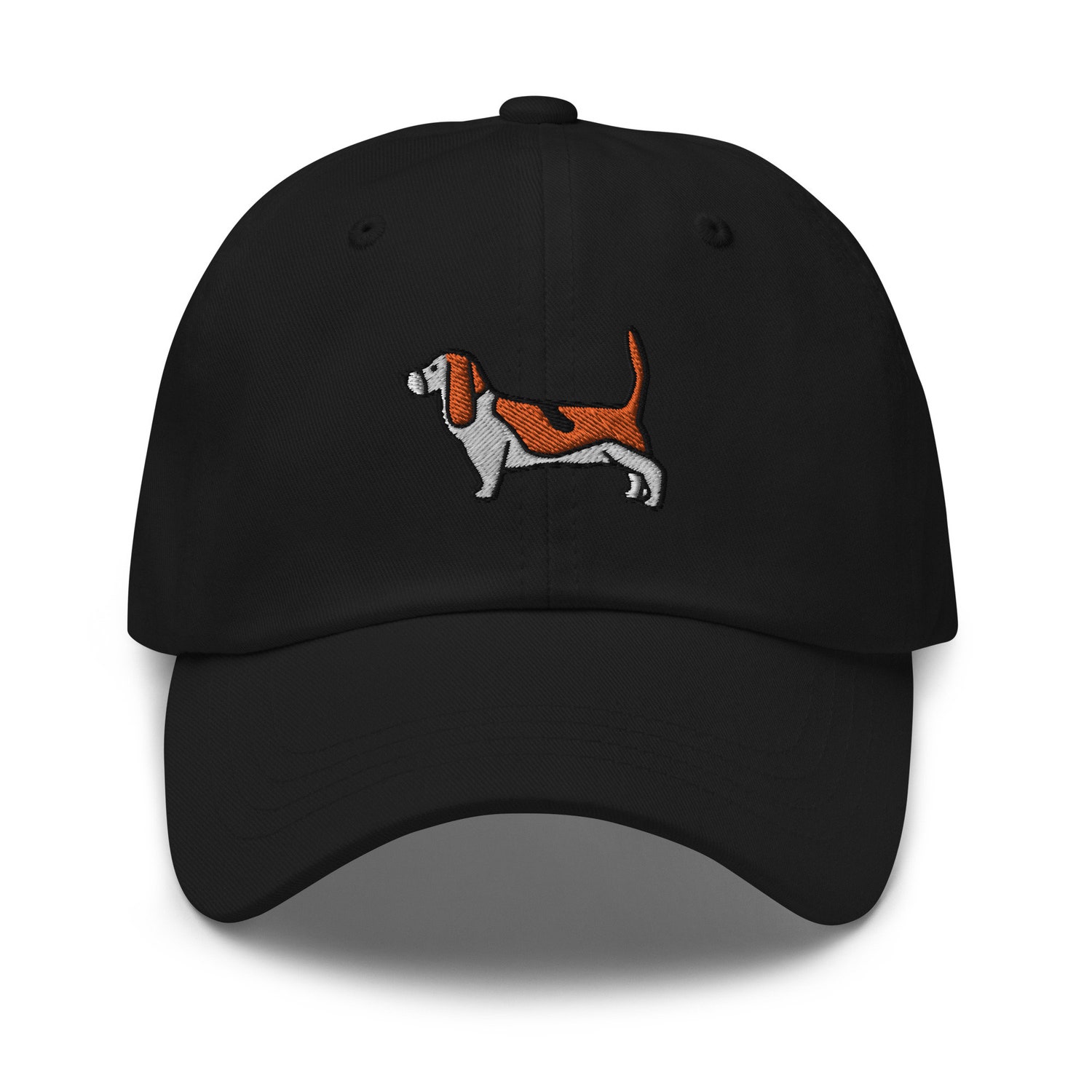 Basset Hound Embroidered Adjustable Baseball Cap - Dog Lover Gifts Dad Hat image 1