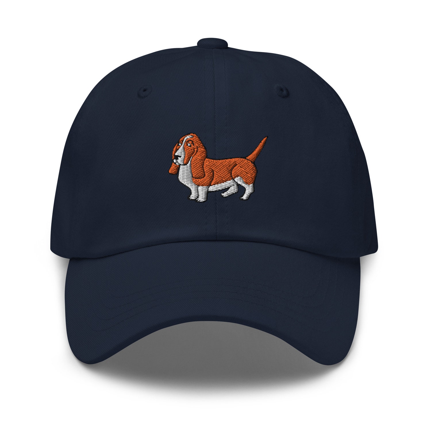 Basset Hound Dad Hat Embroidered Unisex Baseball Cap - Handmade Gifts for Dog Owners image 2