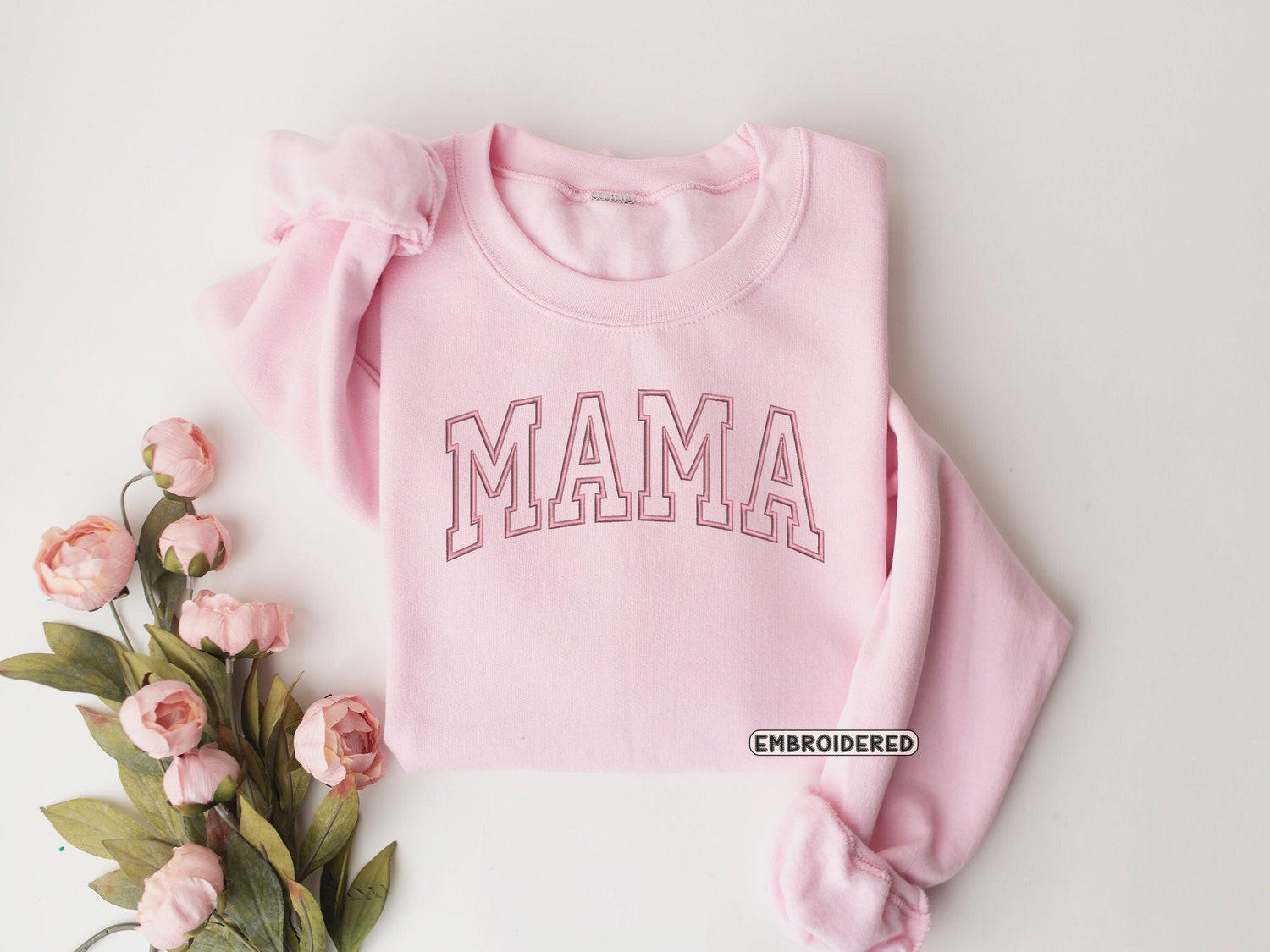 Mama Embroidered Sweatshirt Perfect Mother's Day Gift for Mom or New Moms image 5