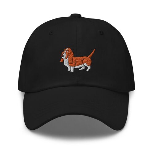 Basset Hound Dad Hat Embroidered Unisex Baseball Cap - Handmade Gifts for Dog Owners image 0