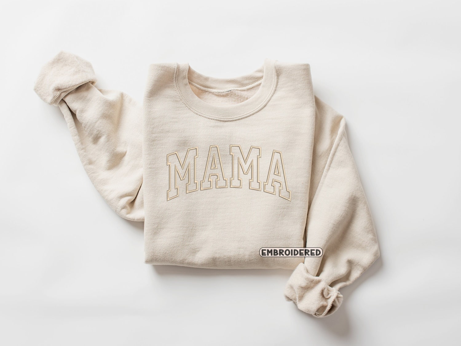 Mama Embroidered Sweatshirt Perfect Mother's Day Gift for Mom or New Moms image 4