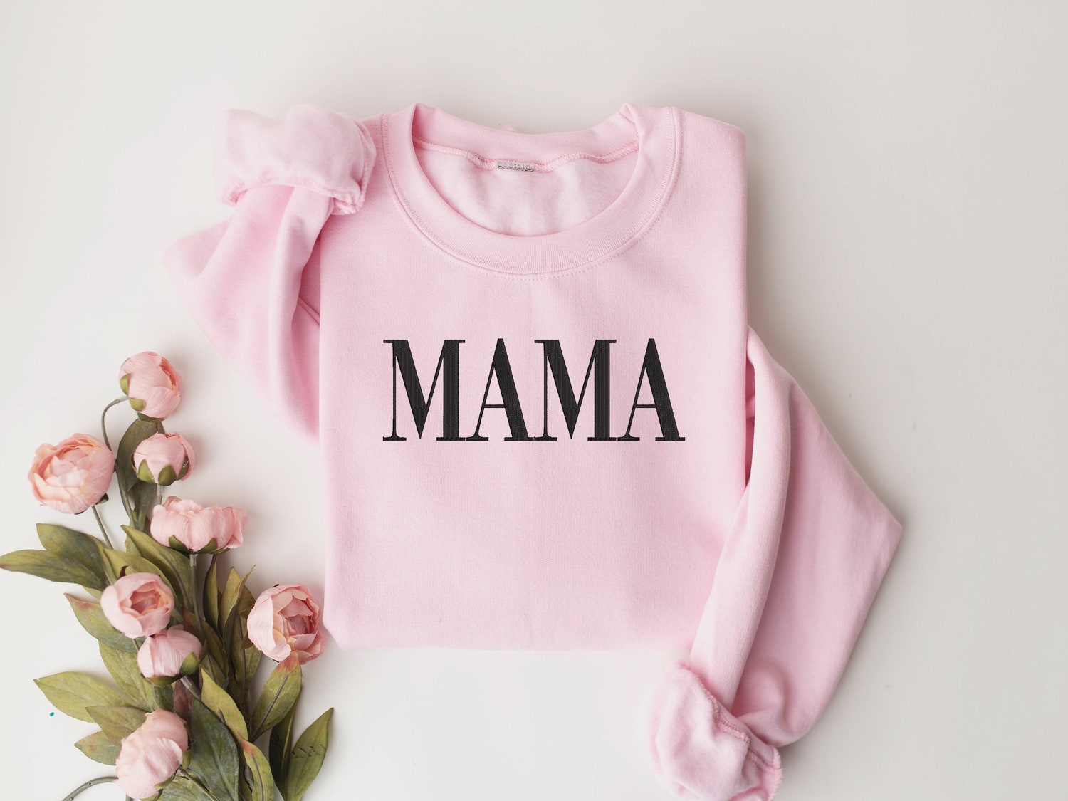 Mama Embroidered Sweatshirt Perfect Mother's Day Gift for Mom or New Mom image 2