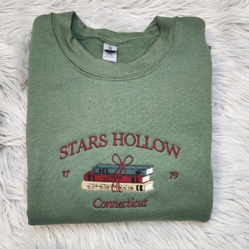 Stars Hollow Connecticut Embroidered Sweatshirt Unisex Hoodie or Sweatshirt Gift image 0