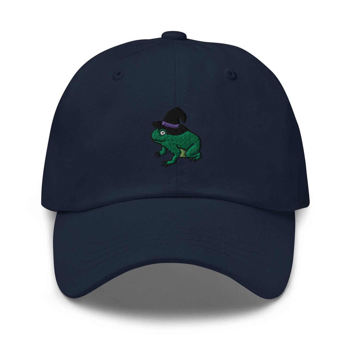 Wizard Frog Embroidered Unisex Dad Hat - Magical Toad Adjustable Baseball Cap Gift image 2