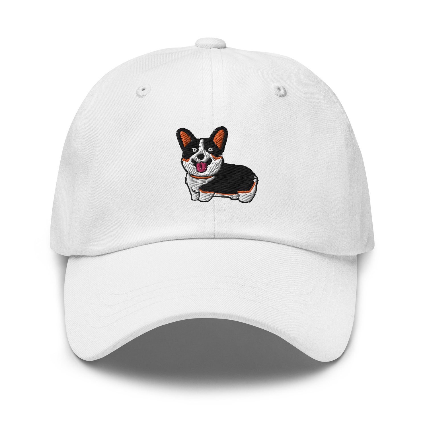 Tricolor Corgi Embroidered Dad Hat - Pet Lover Gift Unisex Baseball Cap image 7