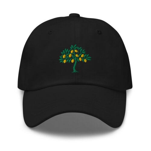 Tree Lemon Embroidery Dad Hat - Citrus Fruit Graphic Cap Gift for Mom & Dad Lime Baseball Hat image 2