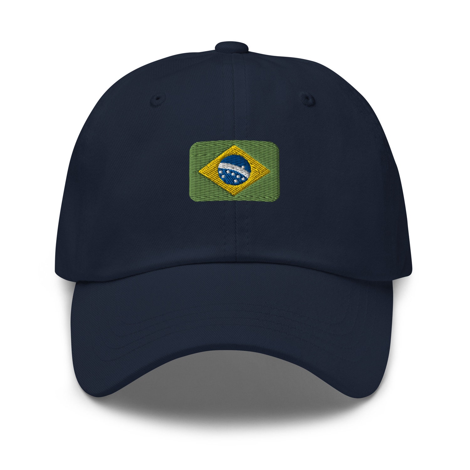 Brazil Embroidered Dad Hat - Brazilian Flag Unisex Adjustable Cap Gift image 3