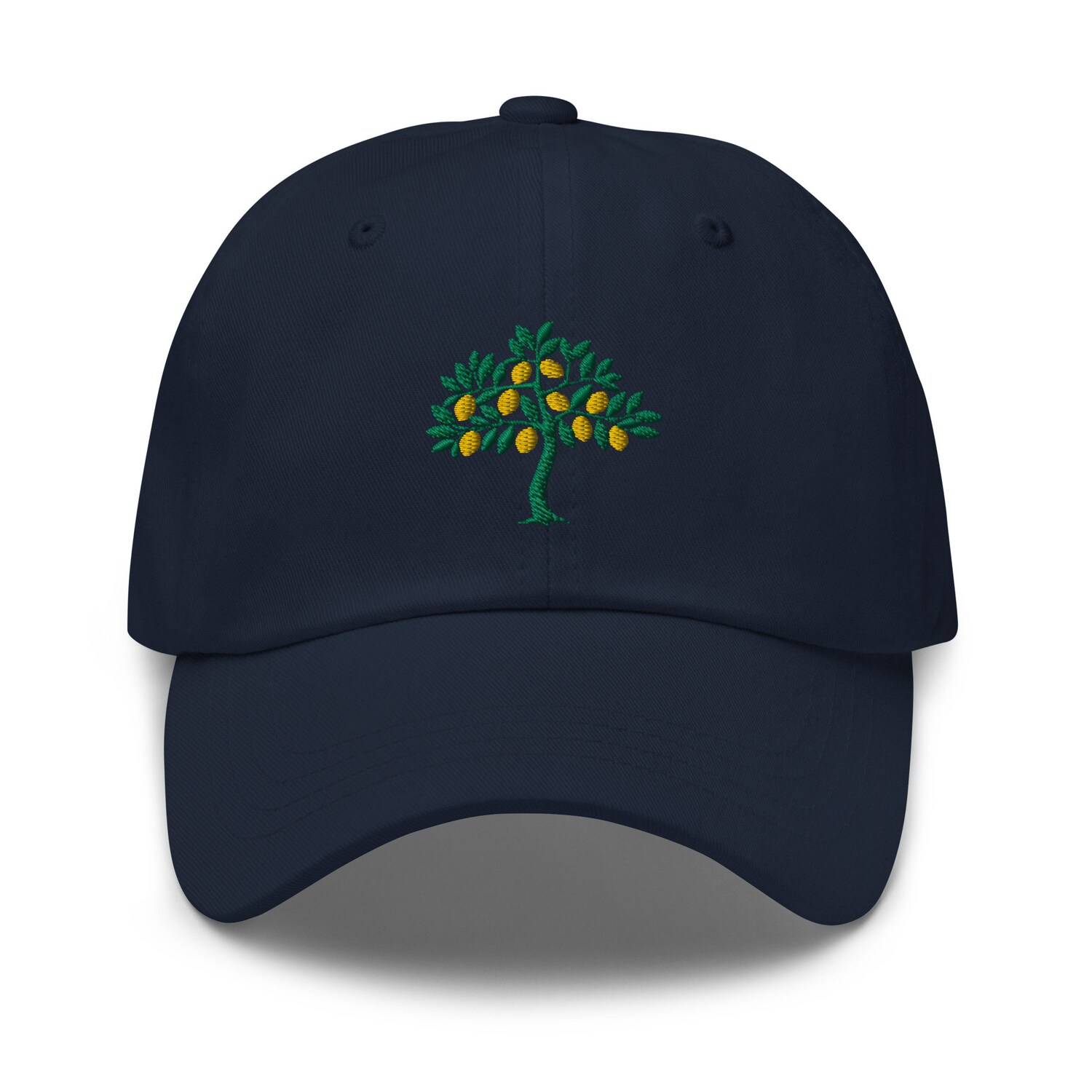 Tree Lemon Embroidery Dad Hat - Citrus Fruit Graphic Cap Gift for Mom & Dad Lime Baseball Hat image 3