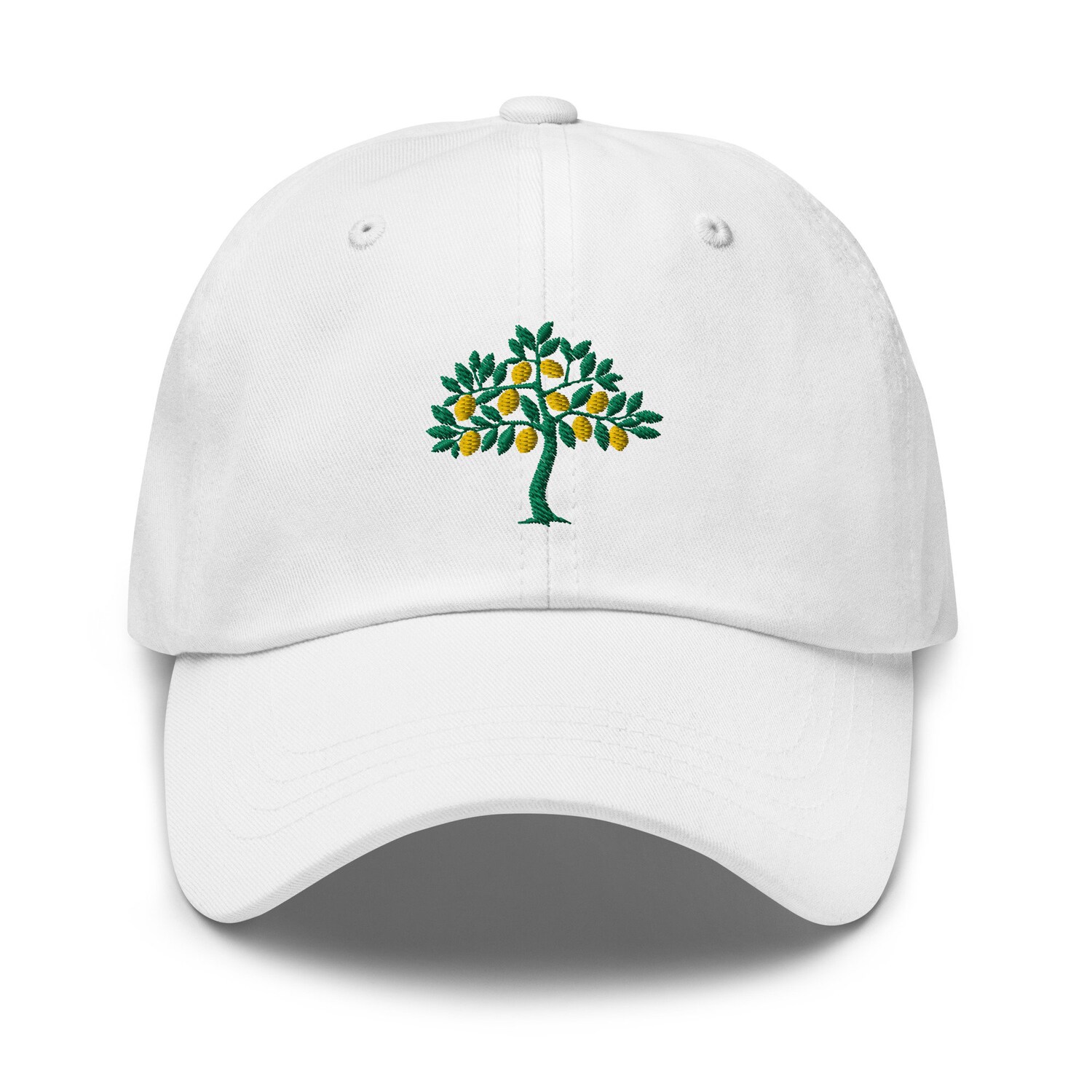 Tree Lemon Embroidery Dad Hat - Citrus Fruit Graphic Cap Gift for Mom & Dad Lime Baseball Hat image 6