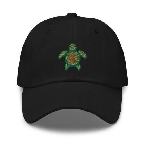 Sea Turtle Embroidered Dad Hat - Baseball Cap for Turtle Lovers Wildlife Ocean Beach Cap image 0