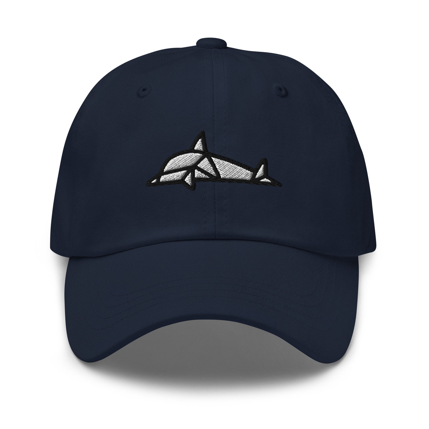 Origami Dolphin Unisex Dad Hat - Embroidered Baseball Cap for Dolphin Lovers image 3