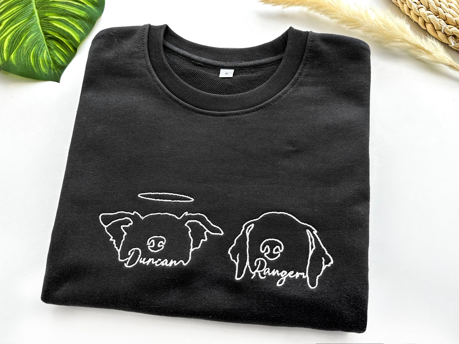 Custom Dog Ears Sweatshirt - Personalized Pet Lover Gift Unique Dog Lover Apparel image 2