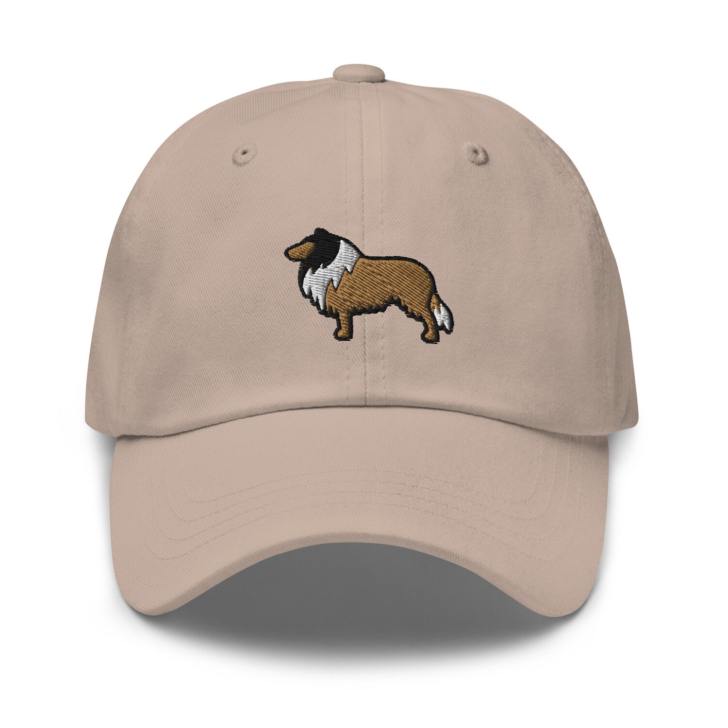 Rough Collie Dog Embroidered Dad Hat - Sheep Dog Lovers Baseball Cap Gift image 2