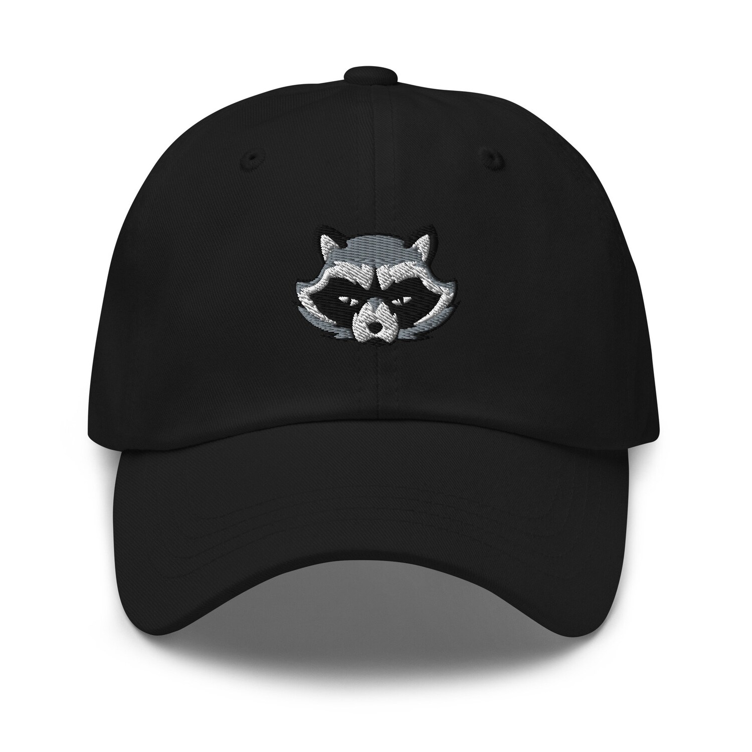 Raccoon Face Embroidered Dad Hat - Cute Baseball Cap Gift for Raccoon Lovers image 2