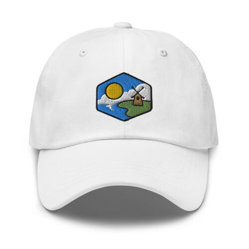 Sunshine Windmill Embroidered Dad Hat - Summer Baseball Cap Gift for Dad image 0