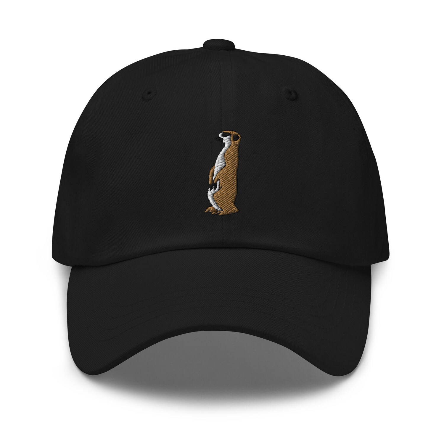 Cute Meerkat Embroidered Unisex Baseball Cap - Funny Wildlife Dad Hat Gift image 1