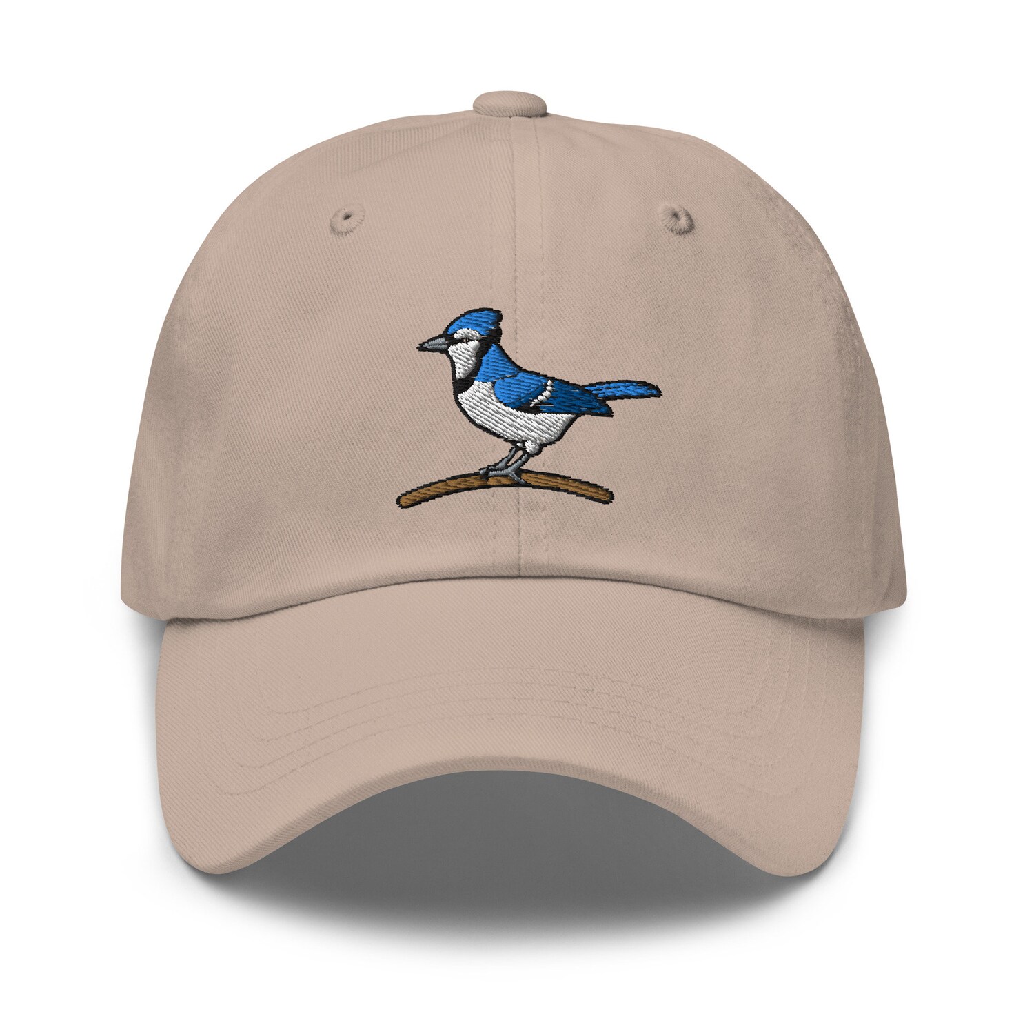 Blue Jay Embroidered Hat - Nature Themed Bird Watcher Gift - Wildlife Animal Cap for Men & Women image 2