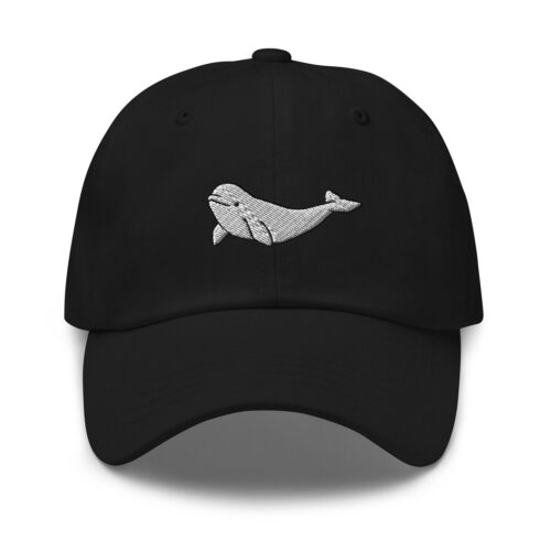 Beluga Whale Embroidered Dad Hat - Unisex Adjustable Baseball Cap Gift for Beluga Whale Lovers image 0