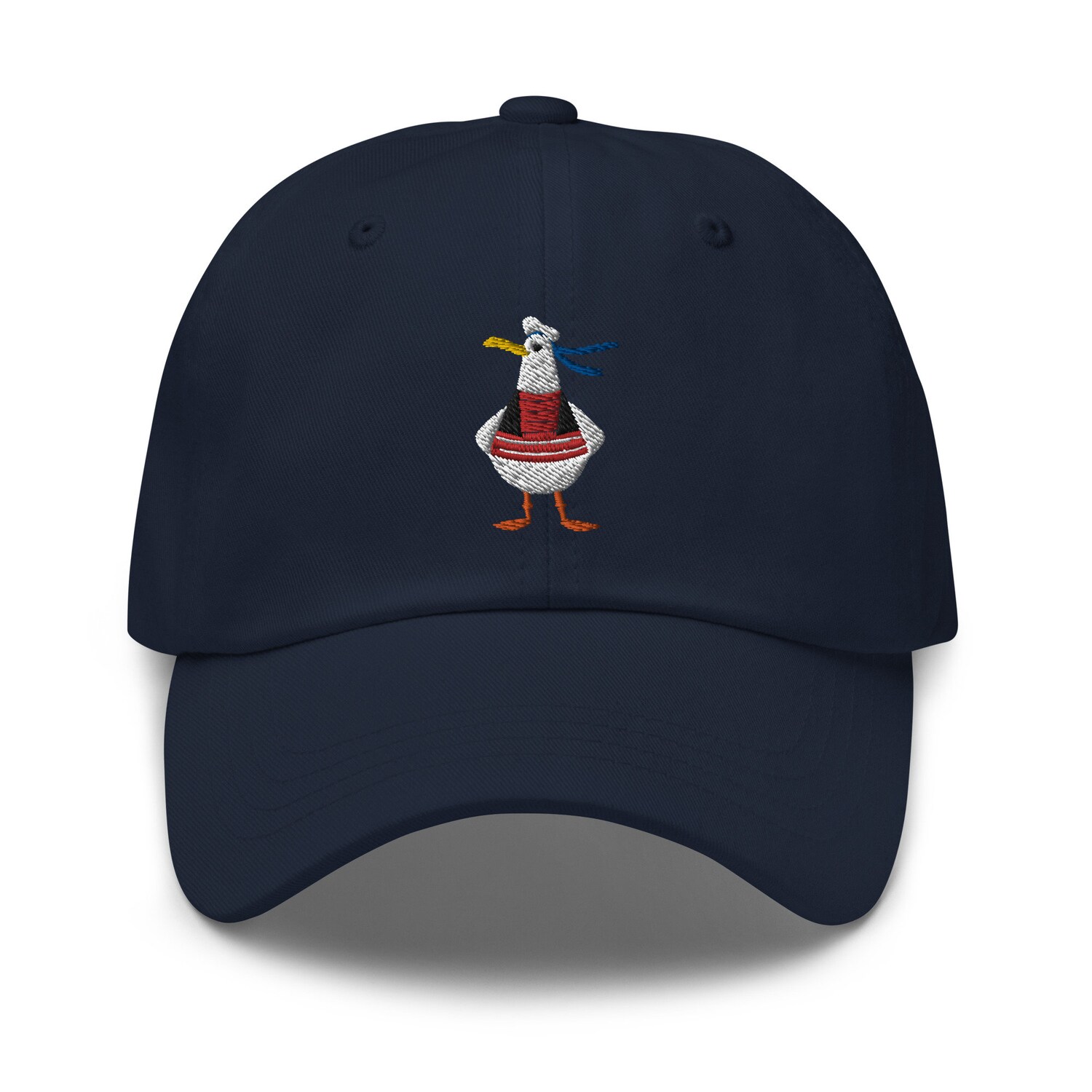 Sailor Seagull Embroidery Dad Hat - Funny Fishing Cap Cute Gift for Seagull Lovers image 2