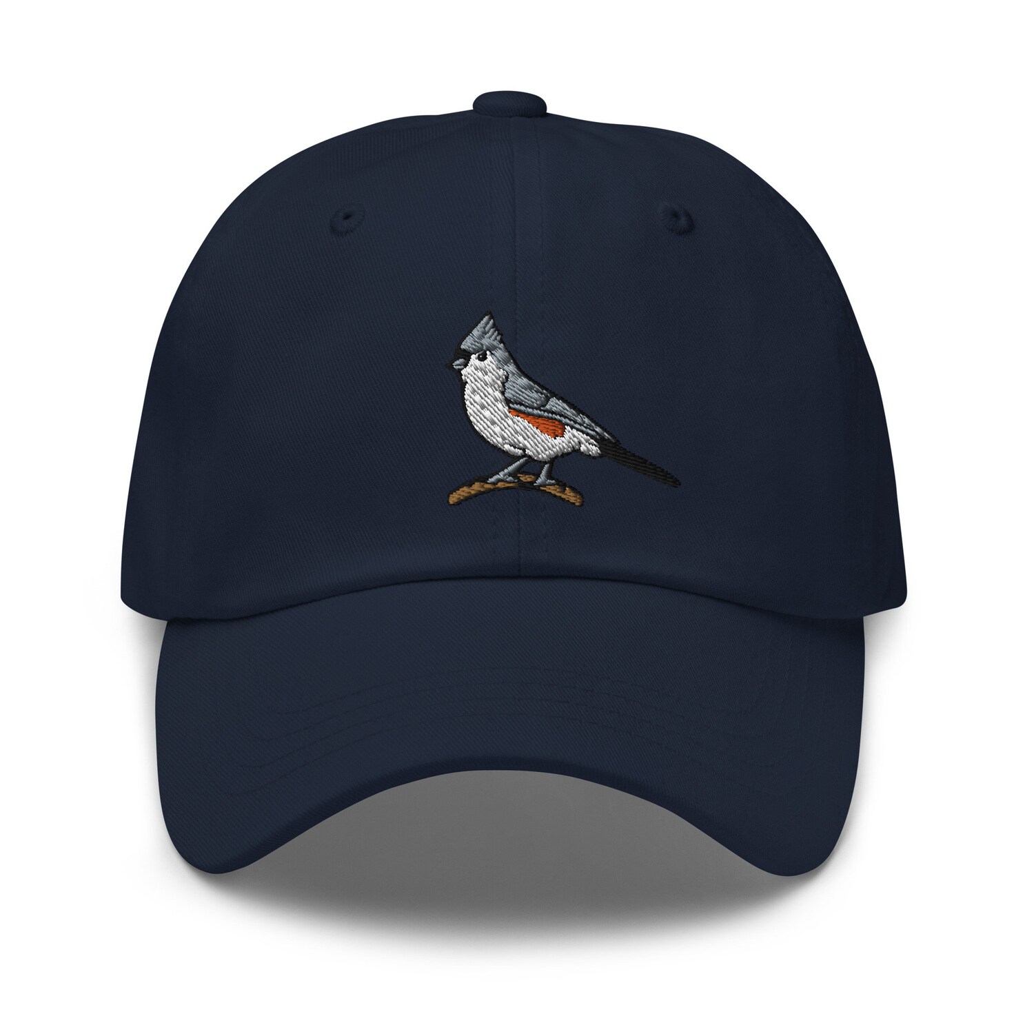 Tufted Titmouse Bird Embroidered Hat - Nature Wildlife Cap Gift for Bird Watchers image 3