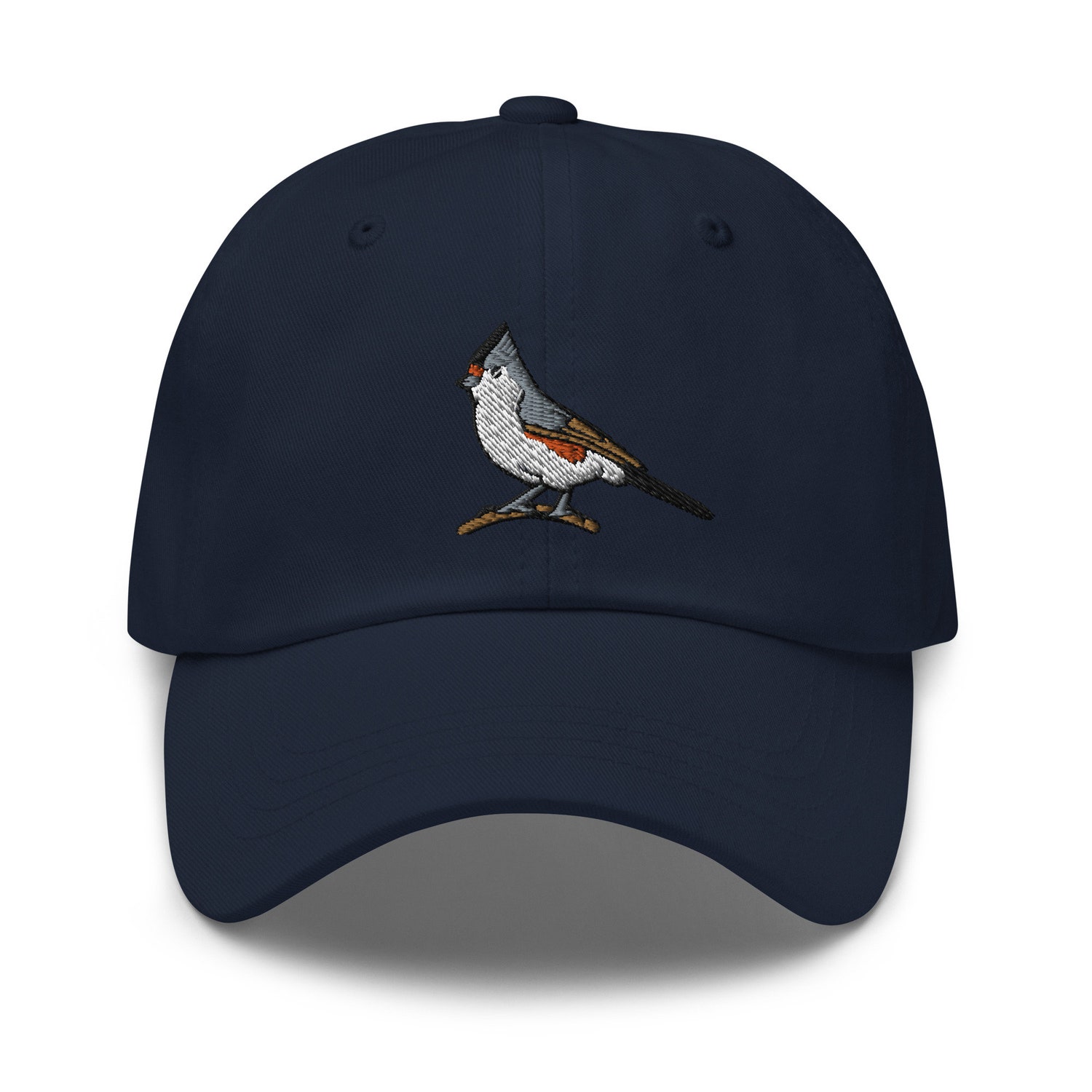 Black-Crested Titmouse Embroidered Hat - Wildlife Nature Bird Watcher Gift Cap for Women Men image 3