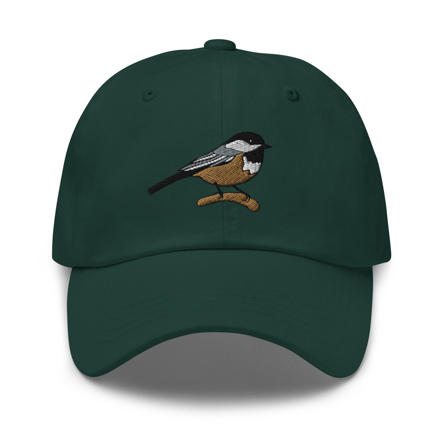 Black Capped Chickadee Embroidered Hat - Bird Watcher Wildlife Nature Cap Gift image 5