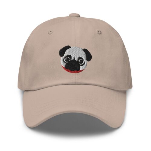 Pug Dog Embroidered Baseball Dad Hat - Cute Pet Lover Gift for Pug Owners image 0