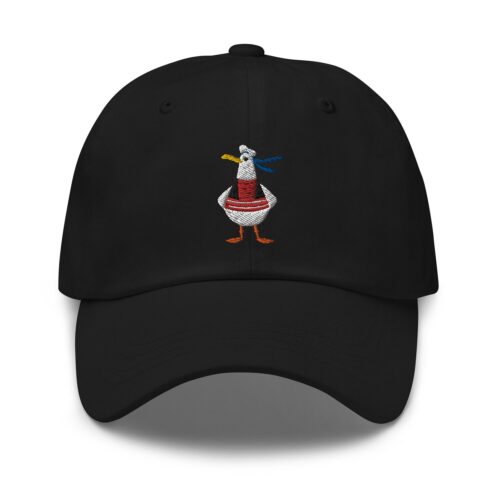 Sailor Seagull Embroidery Dad Hat - Funny Fishing Cap Cute Gift for Seagull Lovers image 1