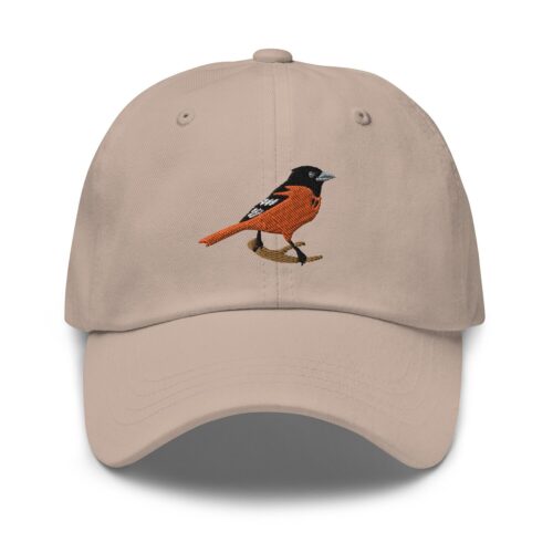 Baltimore Oriole Dad Cap - Unisex Embroidered Adjustable Baseball Hat Bird Lover Gift image 0