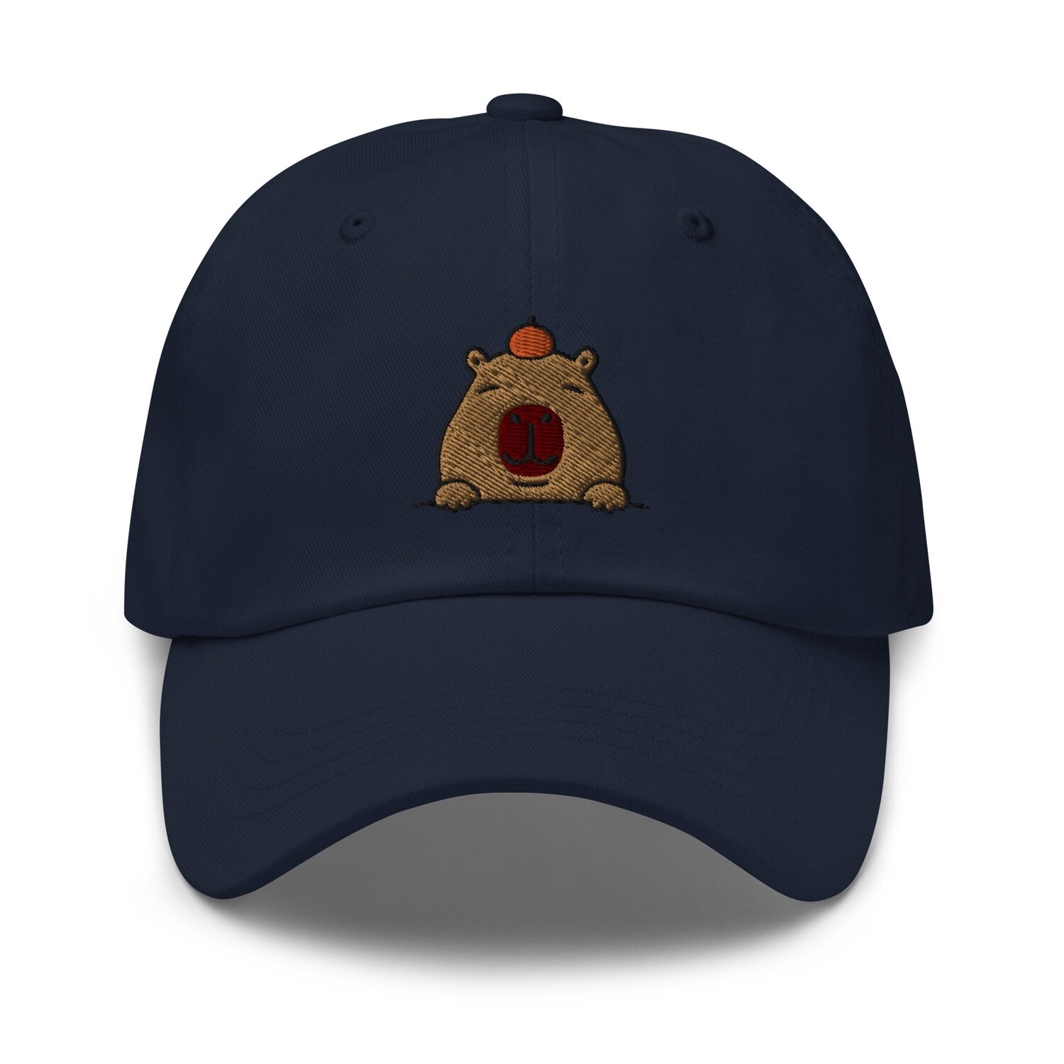 Capybara Peeking Embroidered Dad Hat - Cute Funny Capybara Lover Gift image 3