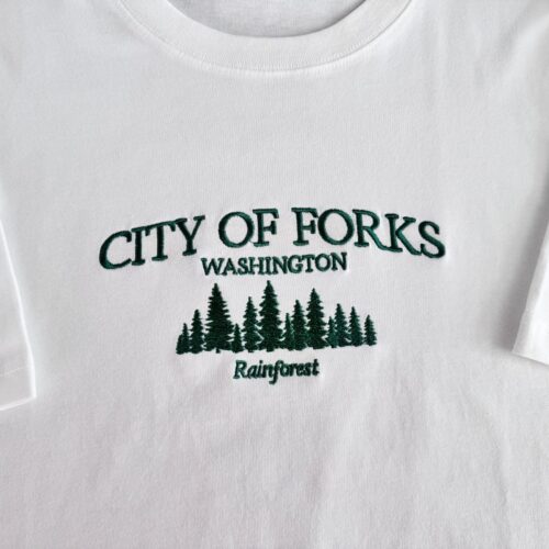 City of Forks Washington Unisex T-shirt Embroidered Sweatshirt Hoodie Unisex Apparel image 0