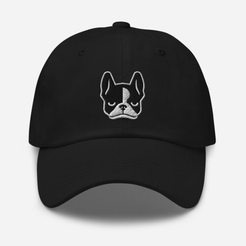 Boston Terrier Dad Hat - Embroidered Unstructured Baseball Cap for Dog Lovers image 1