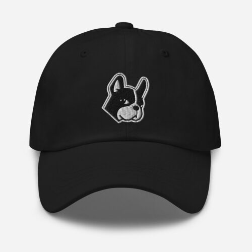 Boston Terrier Dad Hat - Embroidered Baseball Cap Gift for Dog Lovers image 1