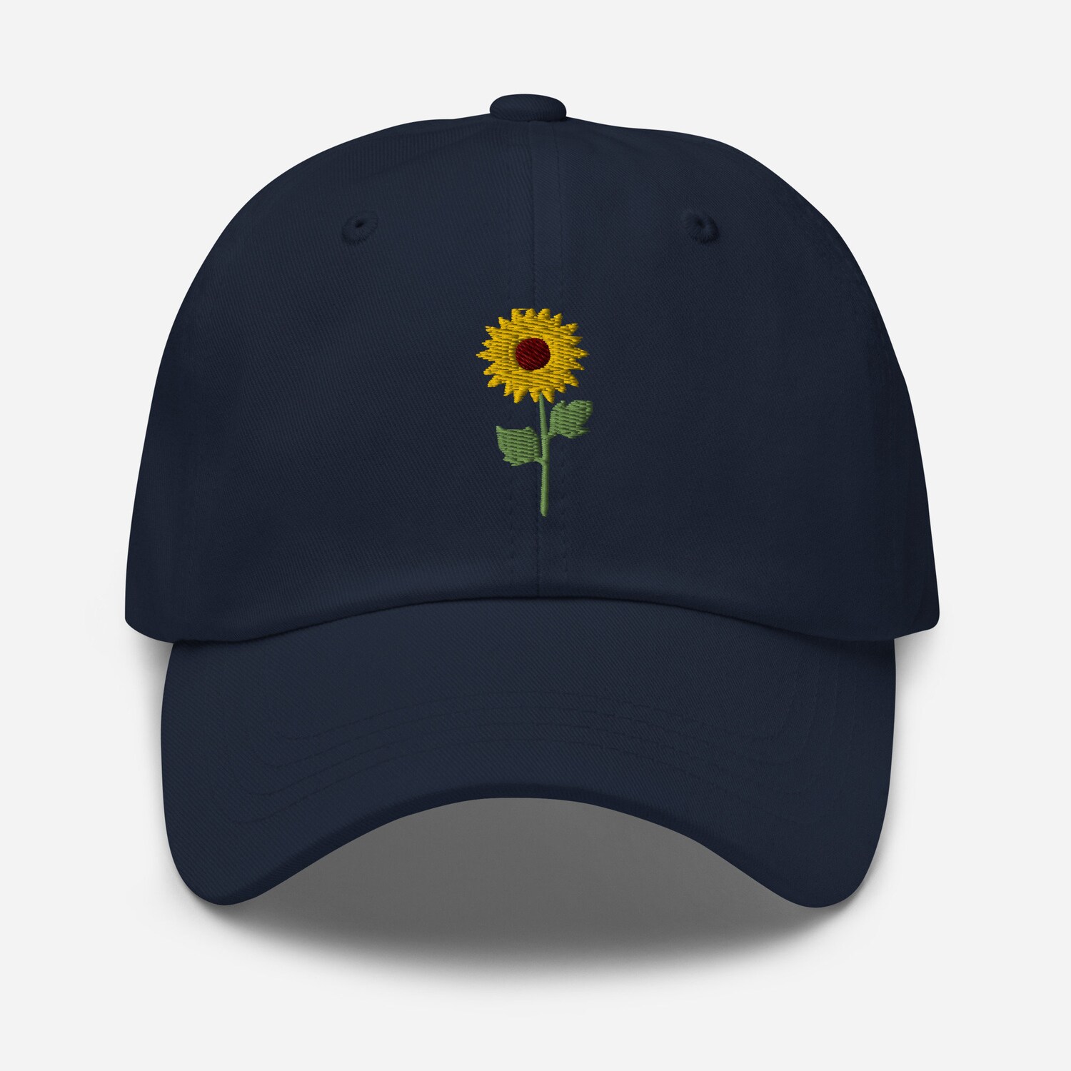 Sunflower Embroidered Hat for Women - Cute Floral Spring Dad Cap Sunflower Gift Idea image 3