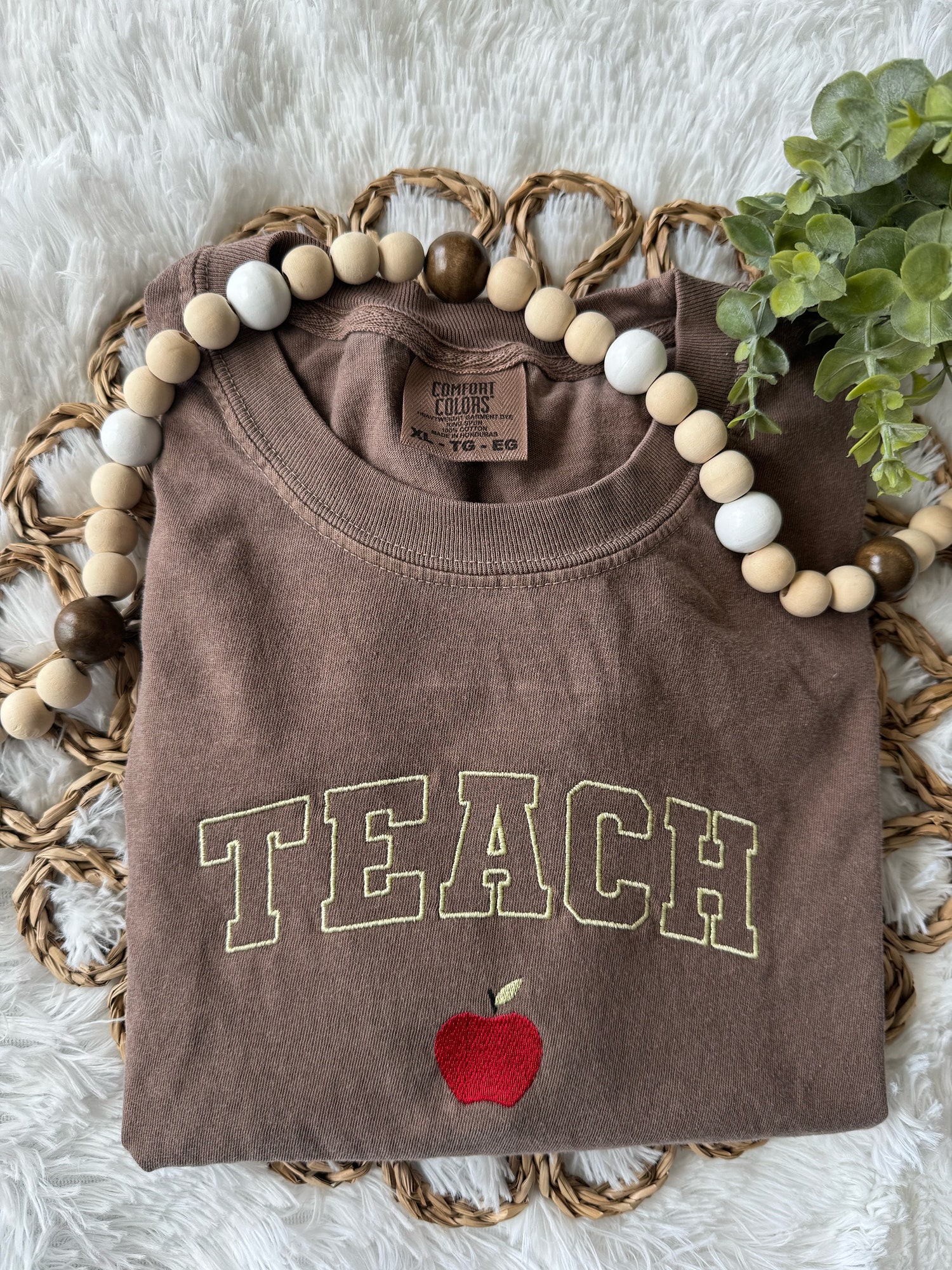 Personalized Teacher Embroidered T-Shirt Teacher Appreciation Gift Custom Teacher Shirt image 2