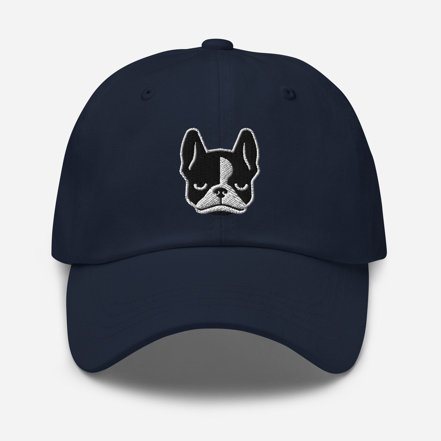 Boston Terrier Dad Hat - Embroidered Unstructured Baseball Cap for Dog Lovers image 2