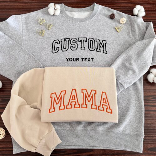 Custom College Embroidered Sweatshirt Personalized Travel Hoodie Christmas Gift for Her image 0