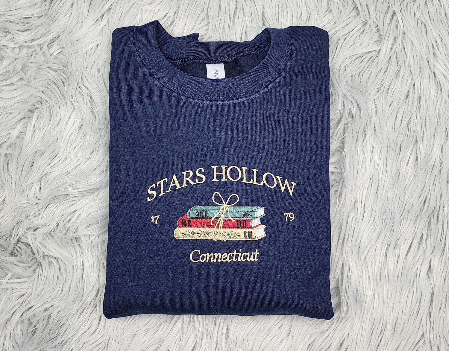 Stars Hollow Connecticut Embroidered Sweatshirt Unisex Hoodie or Sweatshirt Gift image 2