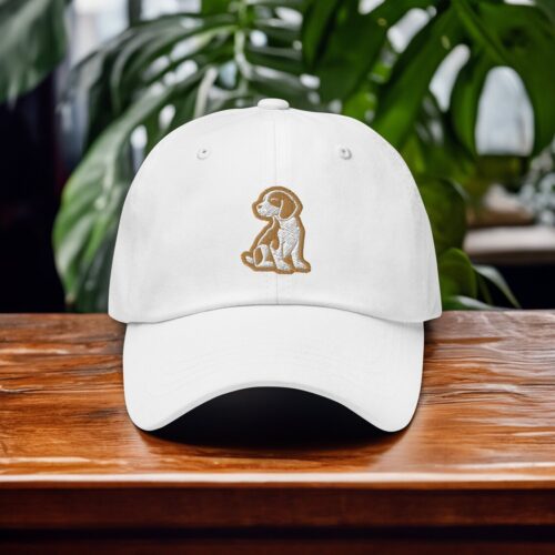 Beagle Embroidered Adjustable Dad Hat - Dog Baseball Cap Gift for Puppy Lovers image 0