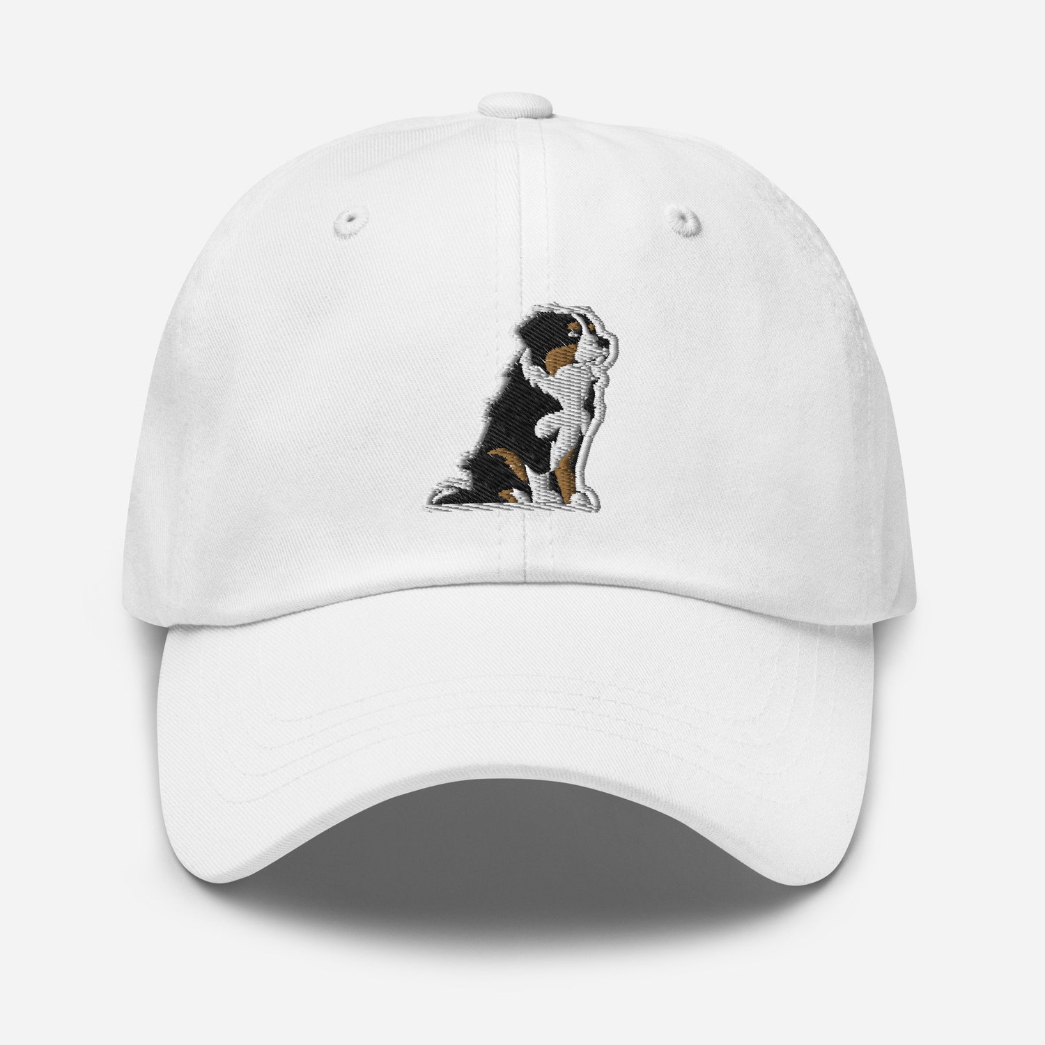 Bernese Mountain Dog Dad Hat - Embroidered Adjustable Baseball Cap Gift image 1