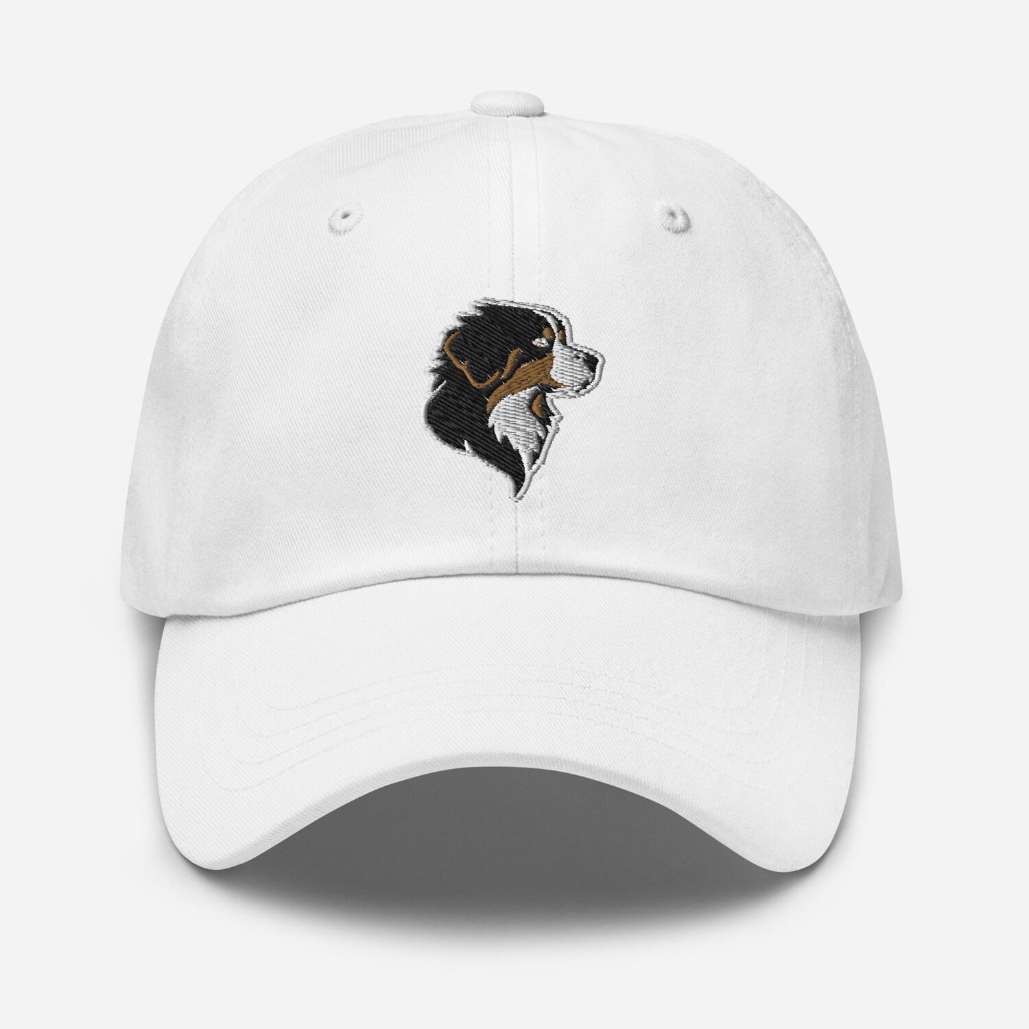 Bernese Mountain Dog Dad Hat - Embroidered Adjustable Baseball Cap - Gift for Puppy Lovers image 1