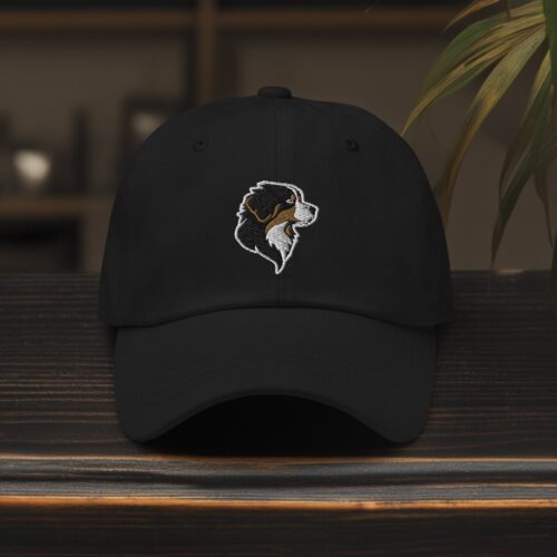 Bernese Mountain Dog Dad Hat - Embroidered Adjustable Baseball Cap - Gift for Puppy Lovers image 0