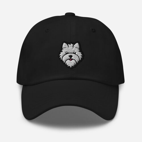 Westie Embroidered Dad Hat - Adjustable West Highland White Terrier Baseball Cap Dog Lover Gift image 1